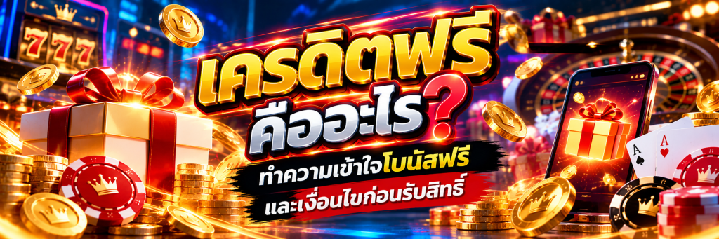 เครดิตฟรี คืออะไร ทำความเข้าใจโบนัสฟรีและเงื่อนไขก่อนรับสิทธิ์